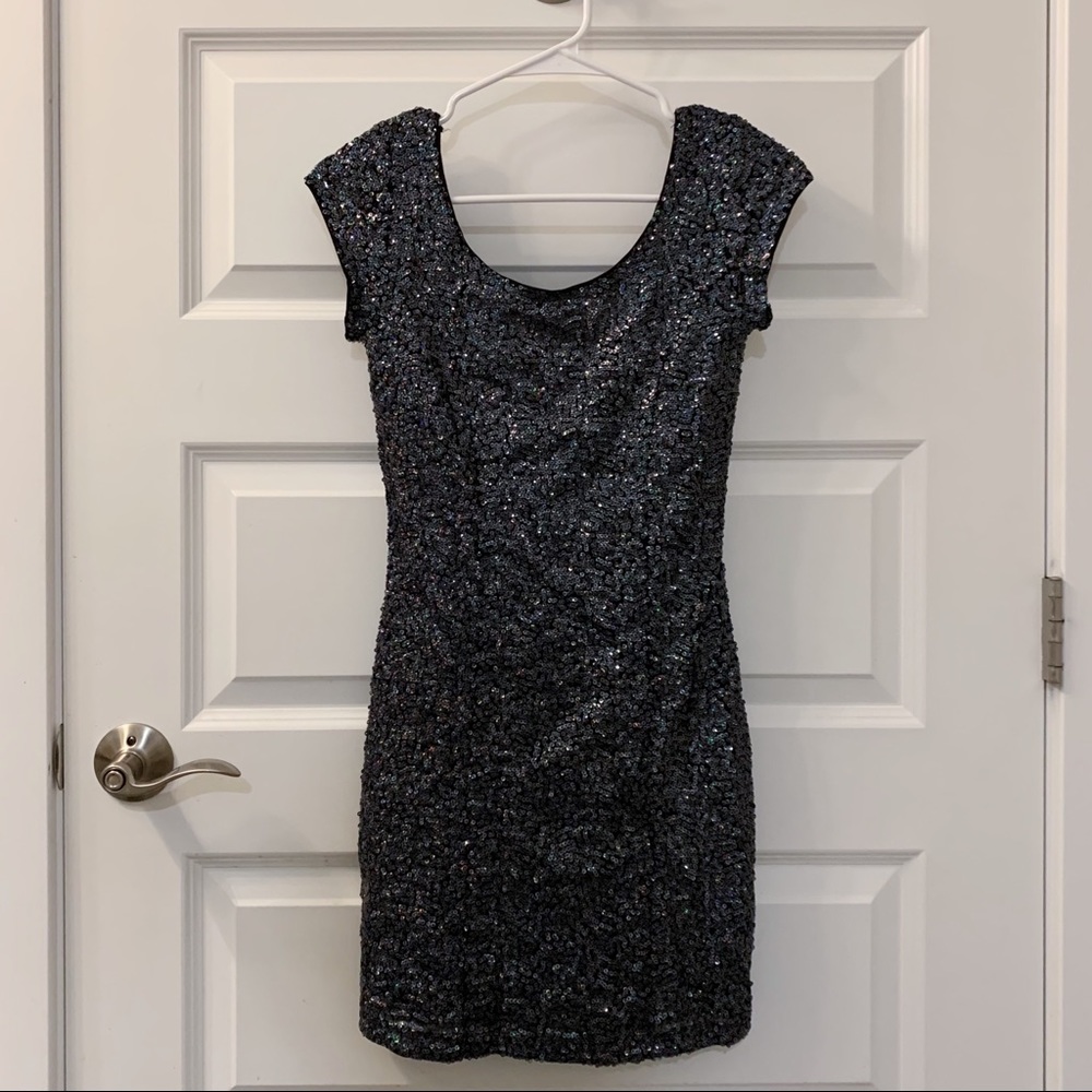 Sequined Mini Dress